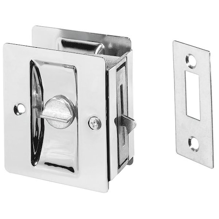 Locking Pocket Pull Handle, Brass, Chrome, Clips/Fasteners MPN:891.26D