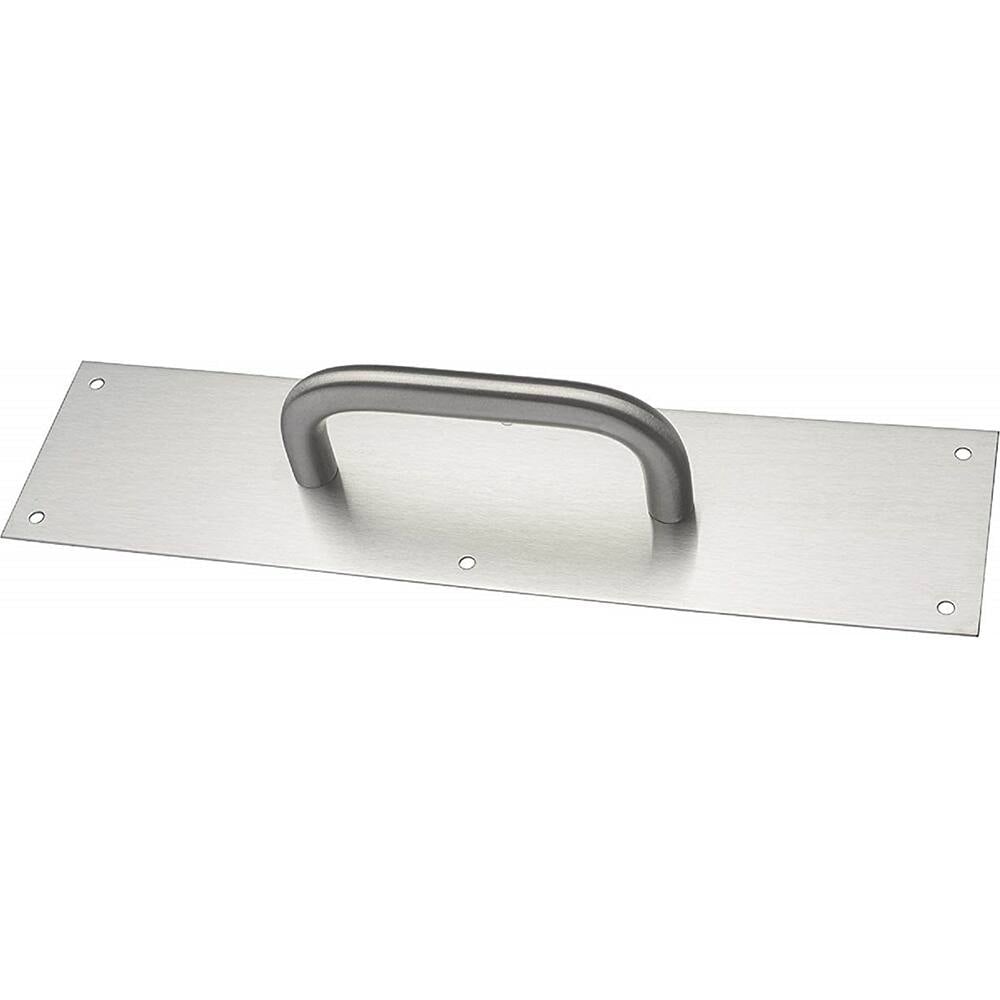 Door Pulls; Overall Length (Inch): 16 ; Finish/Coating: Satin Stainless Steel ; Grip Length: 4 (Inch); UNSPSC Code: 31162801 MPN:085743
