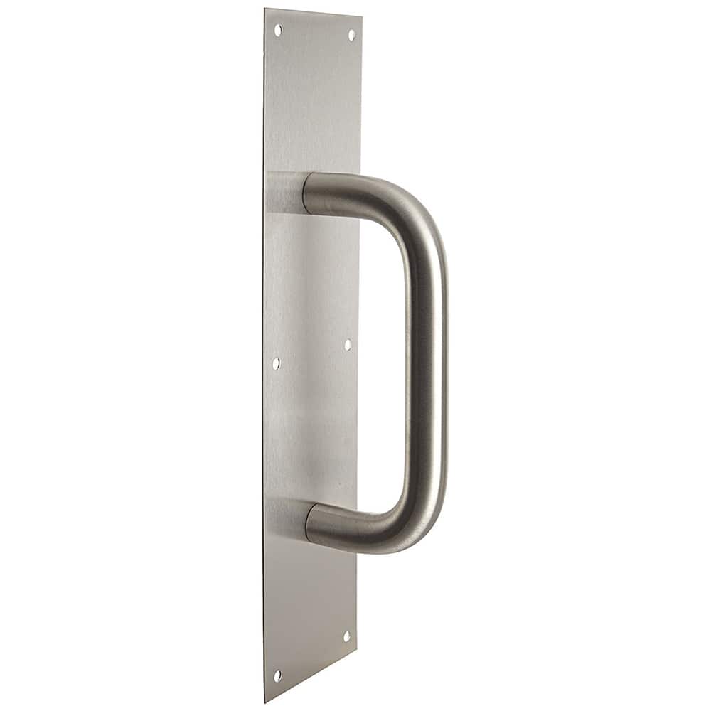 Door Pulls; Overall Length (Inch): 16 ; Finish/Coating: Satin Stainless Steel ; Grip Length: 4 (Inch); UNSPSC Code: 31162801 MPN:085763