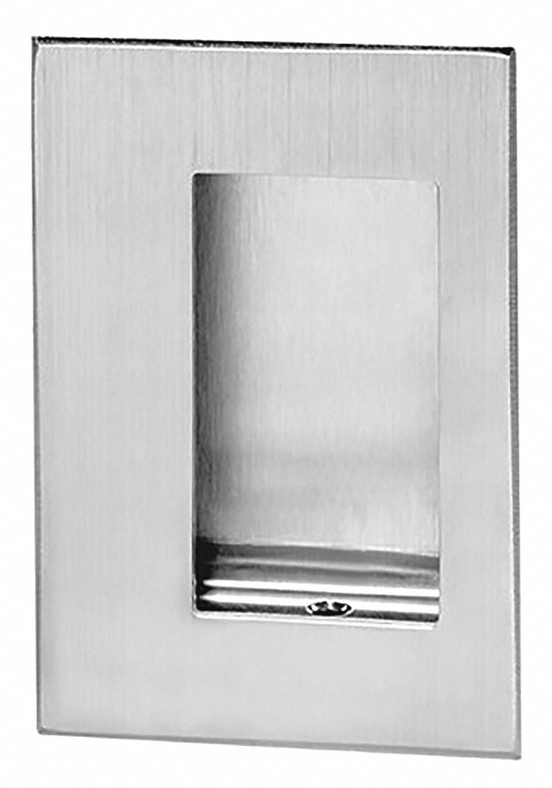 Flush Door Pull 3-1/2 W x 5 L MPN:94C US26D