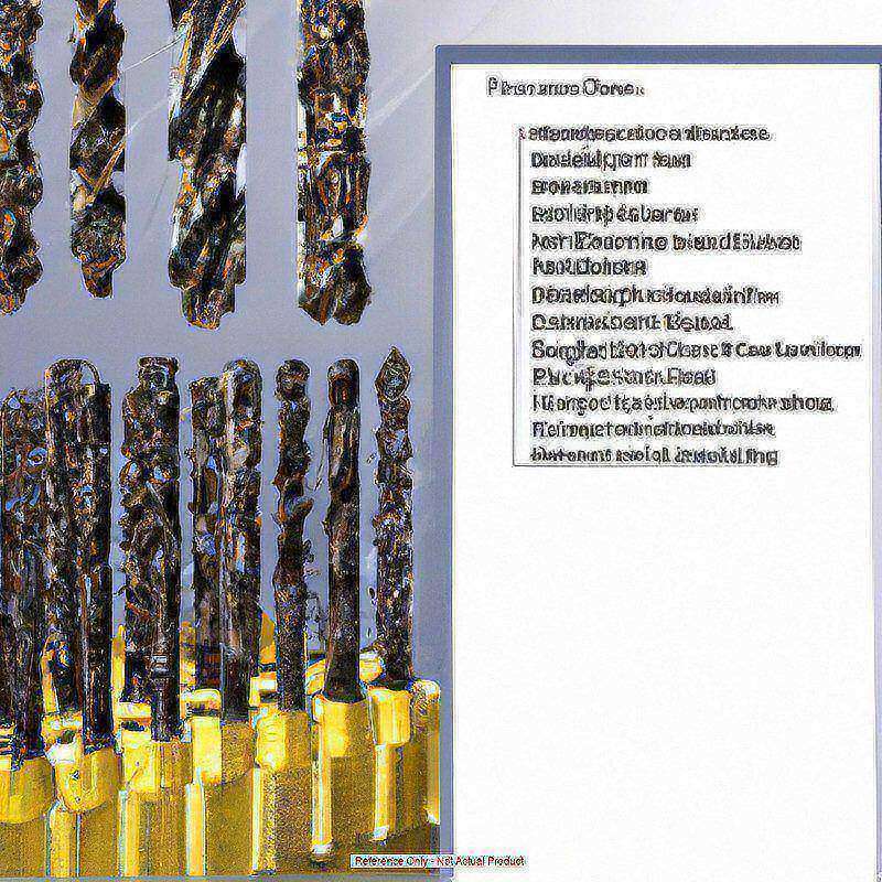 Screw Machine Length Drill Bit: Letter S, 135 deg Point, Cobalt MPN:95006368