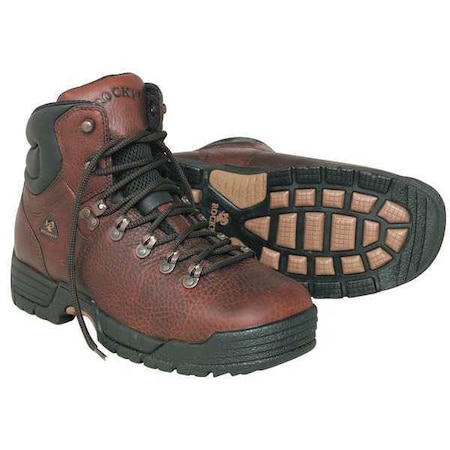 MOBILITE, Men's Work Boot, 14 Medium, Leather, 6 in Height, Brown MPN:FQ0007114
