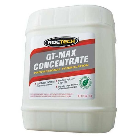 Grease Trap Treatment Max, 5 Gal Pail, Liquid, Light Tan MPN:GTM-LC-5-1
