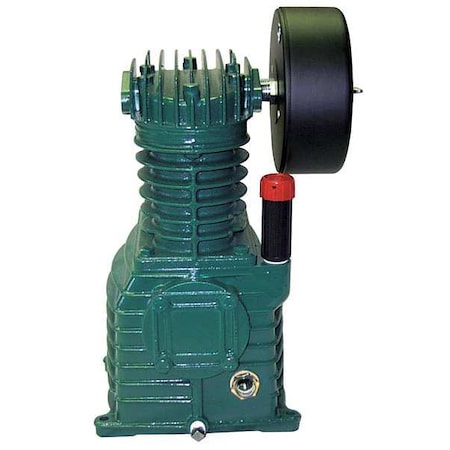 Air Compressor Pump, 1 1/2 hp, 3 hp, 1 Stage, 34 fl oz Oil Capacity, 2 Cylinder MPN:PMP12K17GR