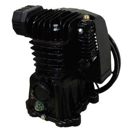 Air Compressor Pump, 1 1/2 hp, 3 hp, 1 Stage, 17 fl oz Oil Capacity, 2 Cylinder MPN:PMP12MK103GR