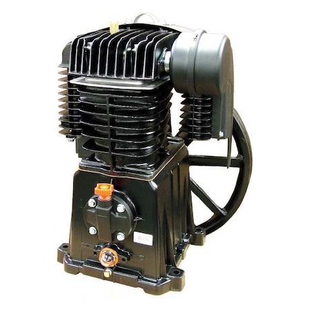 Air Compressor Pump, 5 hp, 7 1/2 hp, 2 Stage, 45 fl oz Oil Capacity, 2 Cylinder MPN:PMP22BK119GR