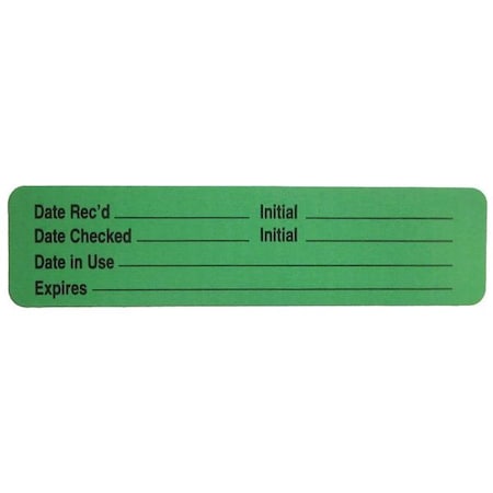 Label, 1-3/4 In. H, 3-1/2 In. W, PK1000 MPN:140520