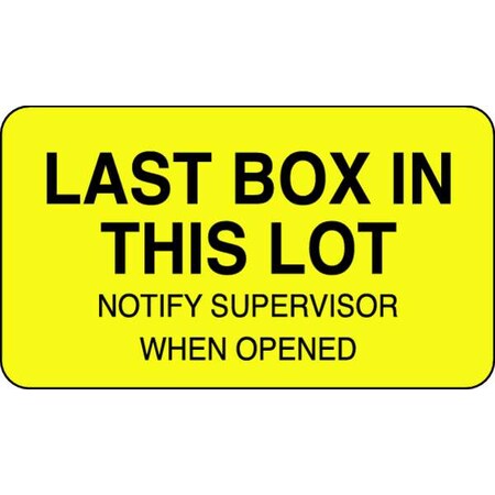 Lot Label, 1 In. H, 1-3/4 In. W, PK1000, 141456 MPN:141456
