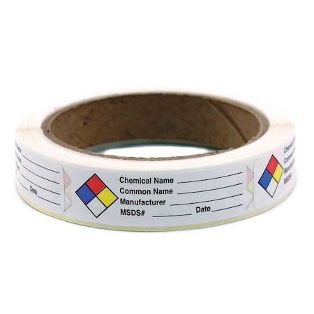 HMIGLabel, 3/4inH, 2-1/2inW, PK250 MPN:163-0004