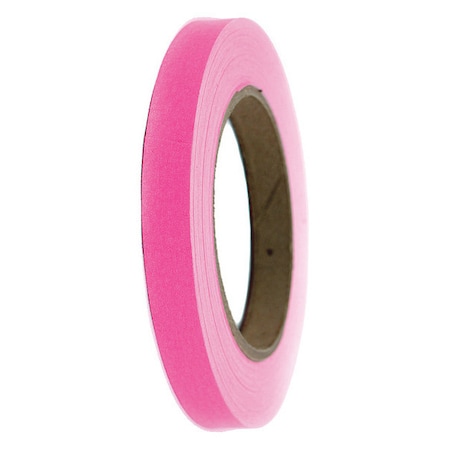 Masking Tape, 1/2 in W x 60 yd L, 6 mil Thick, Pink, Rubber Adhesive MPN:23021P