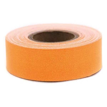 Masking Tape, 3/4 in W x 14 yd L, 6 mil Thick, Orange, Rubber Adhesive MPN:48859OR