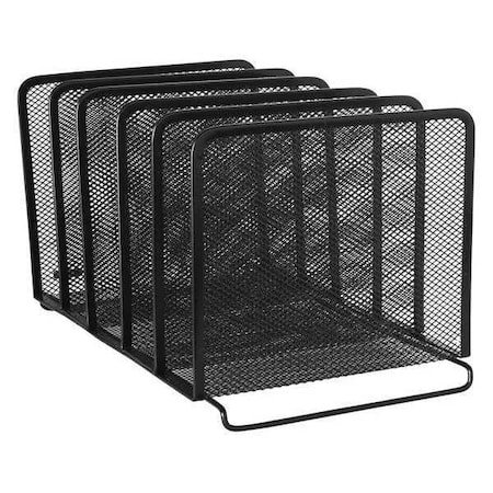 File Sorter, Black, Metal Mesh, 8.25