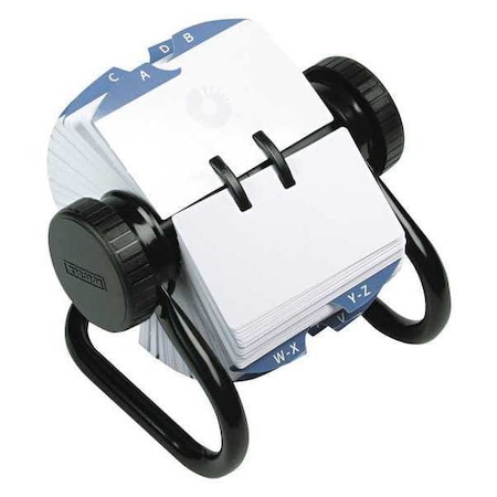 Open Rotary Card File, 500 Card, Black MPN:66704