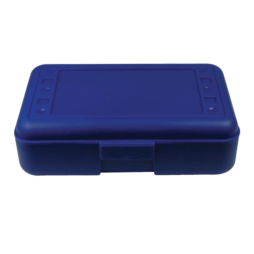 Romanoff Products Pencil Boxes, 8 1/2inH x 5 1/2inW x 2 1/2inD, Blue, Pack Of 12 MPN:ROM60204-12