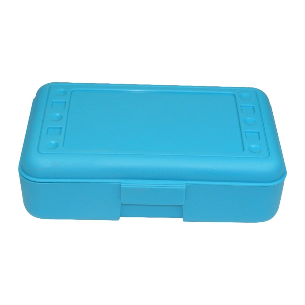 Romanoff Products Pencil Boxes, 8 1/2inH x 5 1/2inW x 2 1/2inD, Turquoise, Pack Of 12 MPN:ROM60208-12
