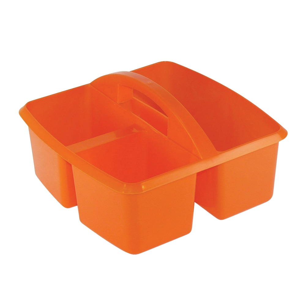 Romanoff Small Utility Caddies, 9 1/4inH x 9 1/4inW x 5 1/4inD, Orange, Pack Of 6 MPN:ROM25909-6