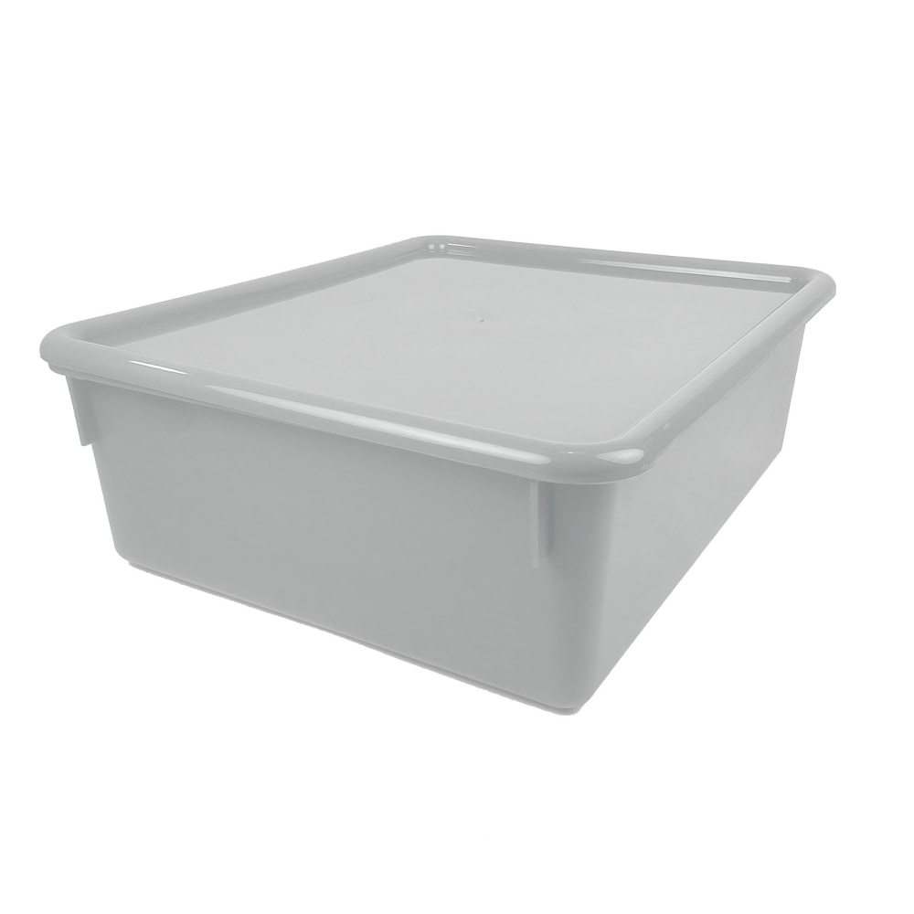 Romanoff Double Stowaway Tray With Lid, 5-1/2inH x 13-1/2inW x 16inD, White MPN:ROM13001