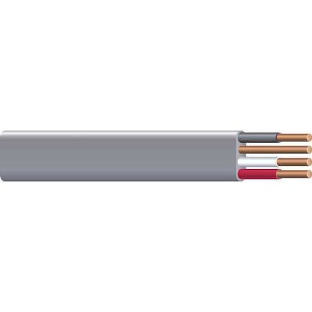 Non-Metallic Underground Feeder Cable, UF-B, 8 AWG, 3C with Ground C, Gray, PVC, Solid, 600V AC MPN:147835