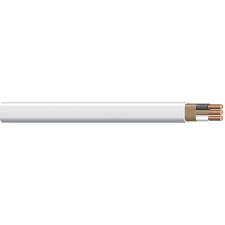 Non-Metallic Building Cable, NM-B, 14 AWG, 2C with Ground C, White, PVC, Solid, 600V AC, 25 ft MPN:28827421