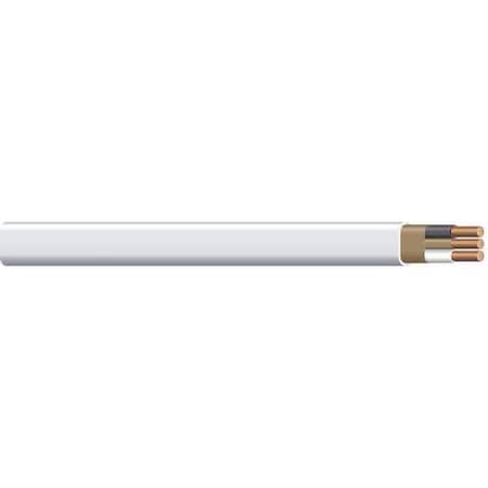 Non-Metallic Building Cable, NM-B, 14 AWG, 2C with Ground C, White, PVC, Solid, 600V AC, 50 ft MPN:28827422