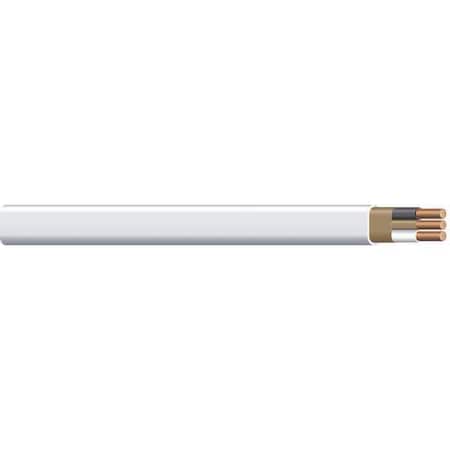 Non-Metallic Building Cable, NM-B, 14 AWG, 2C with Ground C, White, PVC, Solid, 600V AC, 100 ft MPN:28827428