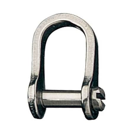 Shackle, Standard D, Slotted Pin, 5/32