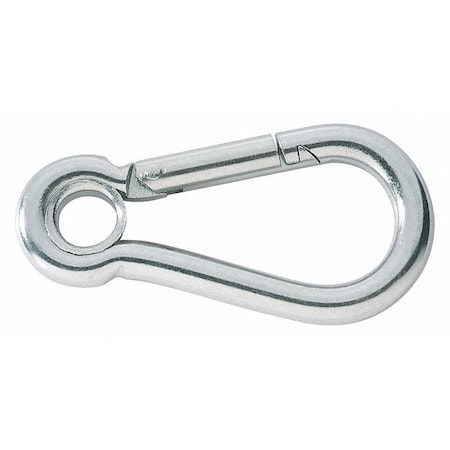 Carabiner Hook, Single Lock, SS, 3/8