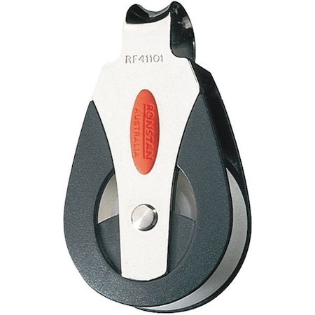 Pulley Block, Fibrous Rope, 880 lb Max Load, Painted MPN:RF41101