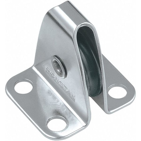 Pulley Block, Wire Rope, 1/8 in Max Cable Size, 350 lb Max Load, Natural MPN:RF453