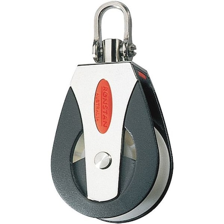Swivel Pulley Block, Fibrous Rope, 1, 650 lb Max Load, Painted MPN:RF51100