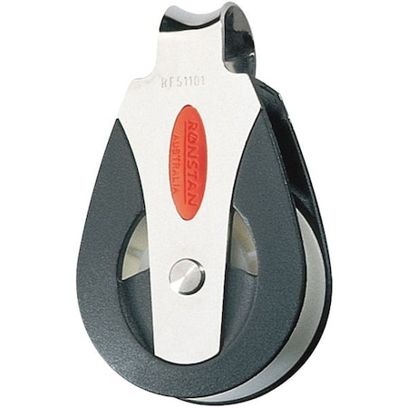 Pulley Block, Fibrous Rope, 1, 650 lb Max Load, Painted MPN:RF51101