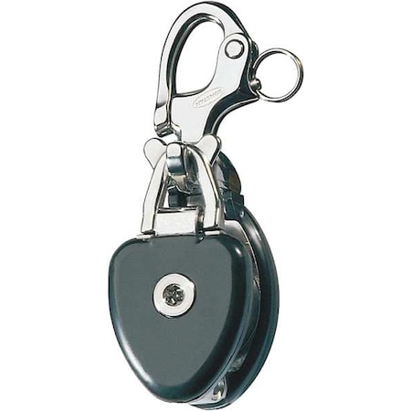 Snatch Block, Fibrous Rope, 5/8 in Max Cable Size, 3, 530 lb Max Load, Natural MPN:RF6730