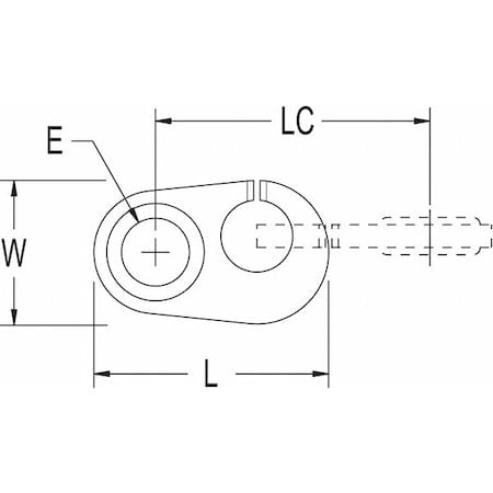 Rope Connector, 316 Stainless Steel MPN:RF536