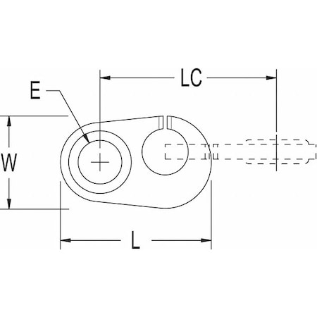 Rope Connector, Size Up to 1/4 In. MPN:RF89