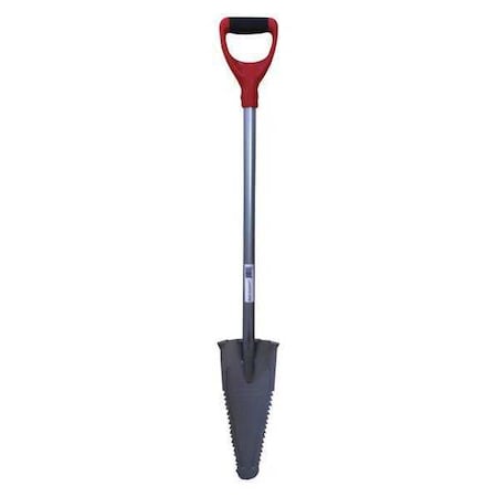 Garden Shovel, Standard Steel Blade, 32 in L Red MPN:RA-001