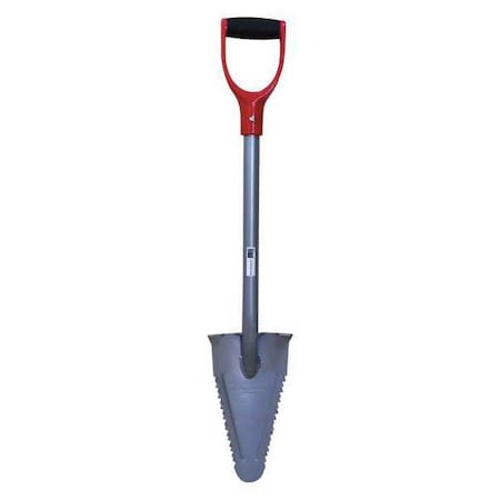 Garden Shovel, Standard Steel Blade, 22 in L Red MPN:RA-002