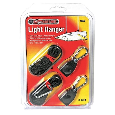 Ratchet Light Hanger, PK2, 1/8