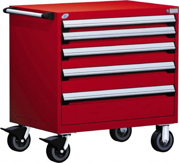 Steel Tool Roller Cabinet: 5 Drawers MPN:R5BDG-3003-081