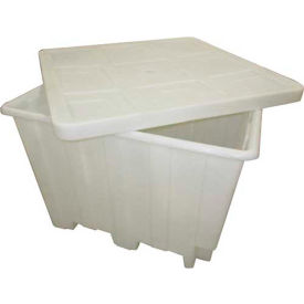 Romotech Plastic Gaylord Pallet Container w/ Lid 50