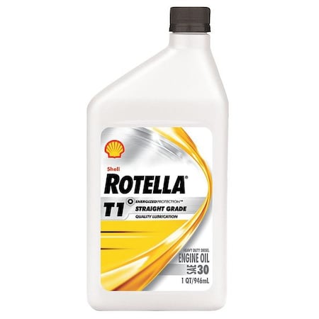 Diesel Engine Oil, 1 Qt., 30W, Rotella T1 MPN:550054461