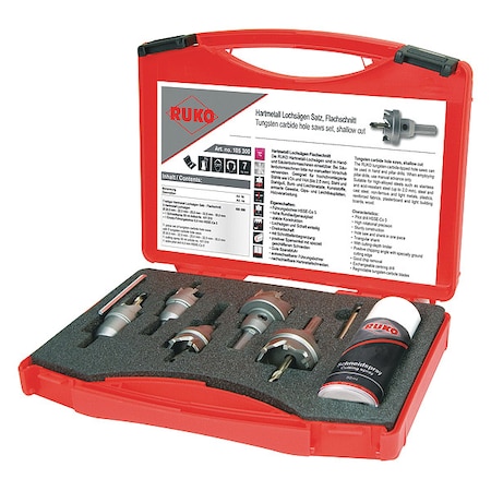 Hole Saw Kit, 7pcs, Sizes:20 mm-35 mm MPN:105300