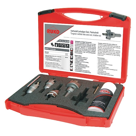 Hole Saw Kit, 6pcs, Sizes:16.5 mm-32.5 mm MPN:105302