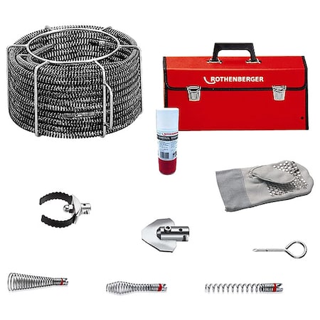 Drain Cleaning Set, 3 Augers, 2 Cutters MPN:72955