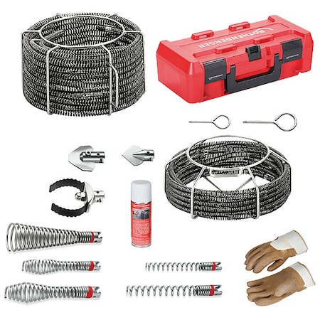 Drain Cleaning Set, 5 Augers, 3 Cutters MPN:72956X