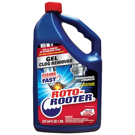 Gel Clog Remover, Bottle, 64 oz, PK4 MPN:351404