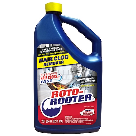 Hair Clog Remover, Bottle, 64 oz, PK4 MPN:351405