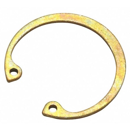 Internal Retaining Ring, Steel, Zinc Yellow Finish, 7/16 in Bore Dia., 50 PK MPN:HO-43ST ZD