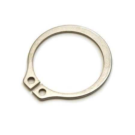 External Retaining Ring, Stainless Steel Plain Finish, 15/32 in Shaft Dia, 10 PK MPN:SH-46SS