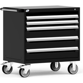 Rousseau Metal 4 Drawer Heavy-Duty Mobile Modular Drawer Cabinet - 36
