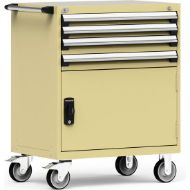 Rousseau Metal 4 Drawer Heavy-Duty Mobile Modular Drawer Cabinet - 36